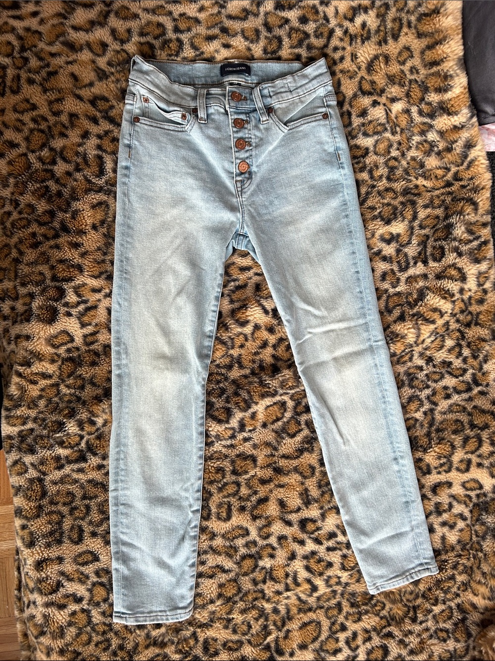 J Crew - 9" High-Rise Toothpick Button Fly Jean - Size 25P - Picture 8 of 9
